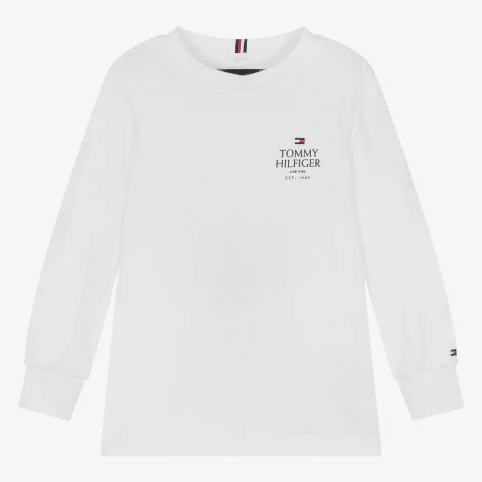 Tommy Hilfiger Boys White Cotton Top