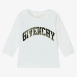 Givenchy Boys White Cotton Top Discount