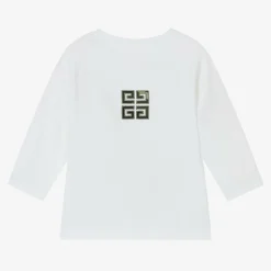 Givenchy Boys White Cotton Top Discount