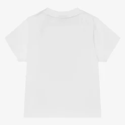 BOSS Boys White Cotton T-Shirt