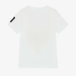 AIGNER Boys White Cotton T-Shirt Online