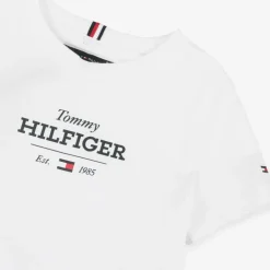 Tommy Hilfiger Boys White Cotton T-Shirt New