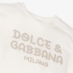 Dolce amp; Gabbana Boys White Cotton T-Shirt Clearance
