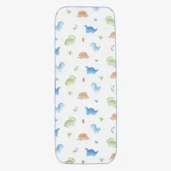 Kissy Kissy Boys White Dinosaur Domain Burp Cloth (48cm) Best