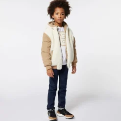 BOSS Boys White Double B Cotton Top Best