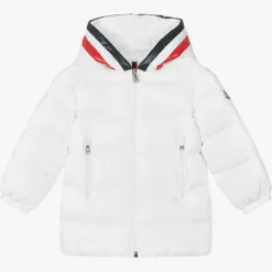 Moncler Enfant Boys White Down Padded Coat