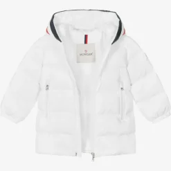 Moncler Enfant Boys White Down Padded Coat