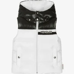 Moncler Enfant Boys White Down Padded Gilet Best
