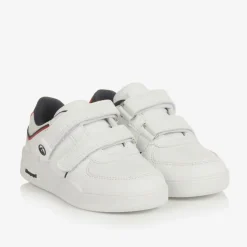 Beppi Boys White Faux Leather Velcro Trainers Discount
