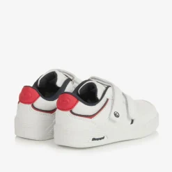 Beppi Boys White Faux Leather Velcro Trainers Discount