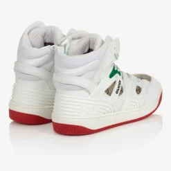 Gucci Boys White High-Top Trainers New