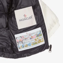 Moncler Enfant Boys White New Macaire Down Padded Jacket Outlet