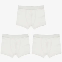 Childrensalon Essentials Boys White Organic Boxer Briefs (3 Pack) Best