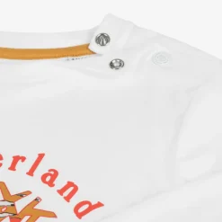 Timberland Boys White Organic Cotton Top New