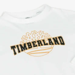 Timberland Boys White Organic Cotton Top Outlet