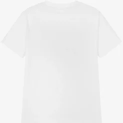 HUGO Boys White Organic Cotton T-Shirt Hot