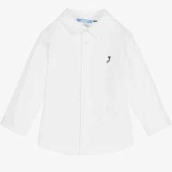 Jacadi Paris Boys White Organic Cotton Shirt Hot