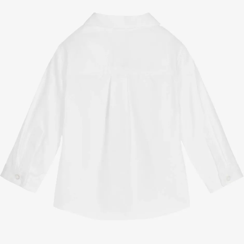 Jacadi Paris Boys White Organic Cotton Shirt Hot