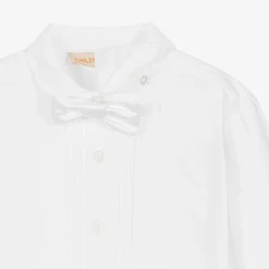 Childrensalon Occasions Boys White Satin 5-Piece Suit Sale