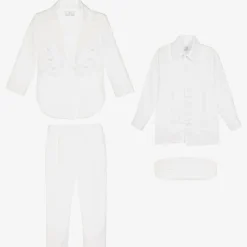 Beau KiD Boys White Tuxedo Suit Hot