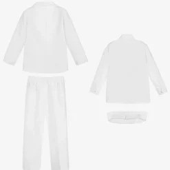 Beau KiD Boys White Tuxedo Suit Outlet