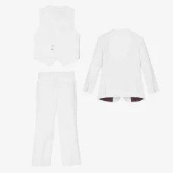 Romano Boys White Twill Suit Sale