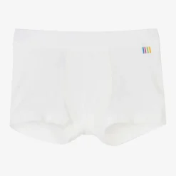Joha Boys White Viscose Bamboo Boxer Shorts