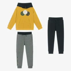 Mayoral Boys Yellow & Blue Cotton Tracksuit Set Clearance