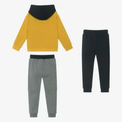 Mayoral Boys Yellow & Blue Cotton Tracksuit Set Clearance