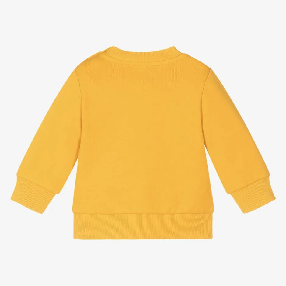 KENZO KIDS Boys Yellow Cotton Tiger Sweatshirt Online