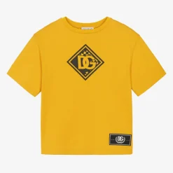Dolce amp; Gabbana Boys Yellow Cotton T-Shirt Hot