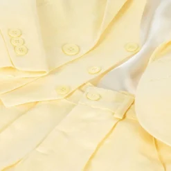 Caramelo Kids Boys Yellow Linen & Cotton Shorts Suit Best