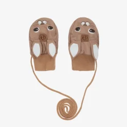 Elodie Brown Bunny Baby Mittens Discount