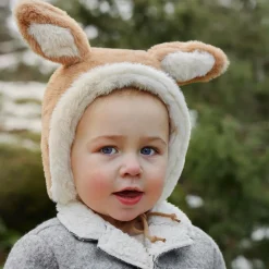 Elodie Brown Bunny Rabbit Baby Hat New