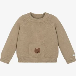 Donsje Brown Cotton Teddy Bear Sweater Hazelnut Online