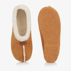 Pisamonas Brown Faux Sheepskin Slippers Outlet