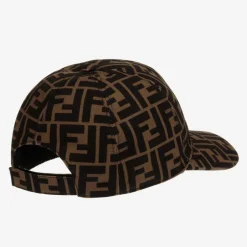 Fendi Brown FF Logo Cap Online
