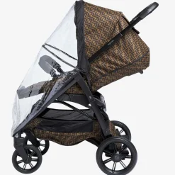 Fendi Brown FF Logo Stroller Online