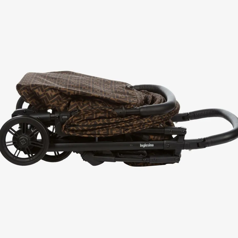 Fendi Brown FF Logo Stroller Hot