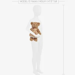 Powell Craft Brown Floral Dress Teddy Bear (34cm) Online