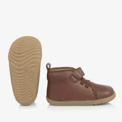Bobux Step Up Brown Leather First Walker Boots Sale