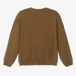 Mini Rodini Brown Organic Cotton Snake Sweatshirt Outlet