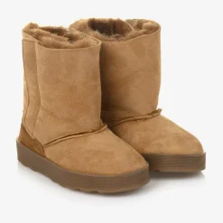 Falcotto by Naturino Brown Suede Leather Boots Best