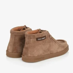 Dolce amp; Gabbana Brown Suede Leather Boots Clearance