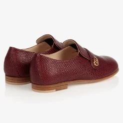 Gucci Burgundy Leather Shoes Hot