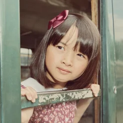 Peach Ribbons Burgundy Red Bow Hair Clip (12cm) Outlet