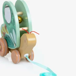 Moulin Roty Butterfly Pull Along Wooden Toy (16cm) Outlet