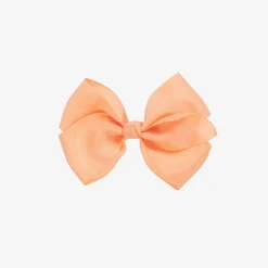 Bowtique London Coral Pink Bow Hair Clip (10cm) Peach Online