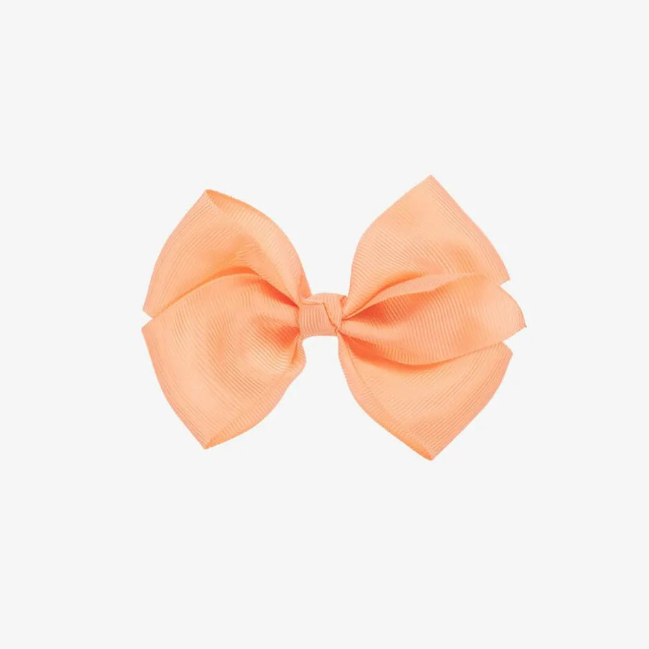 Bowtique London Coral Pink Bow Hair Clip (10cm) Peach Online