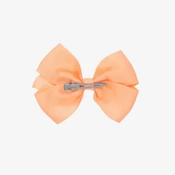 Bowtique London Coral Pink Bow Hair Clip (10cm) Peach Online